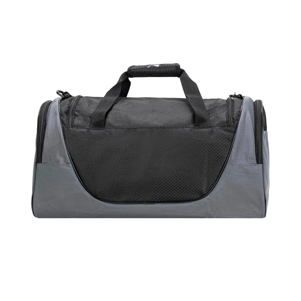 NWT PUMA Evercat Contender Duffel Bag Black Gray Gym Travel